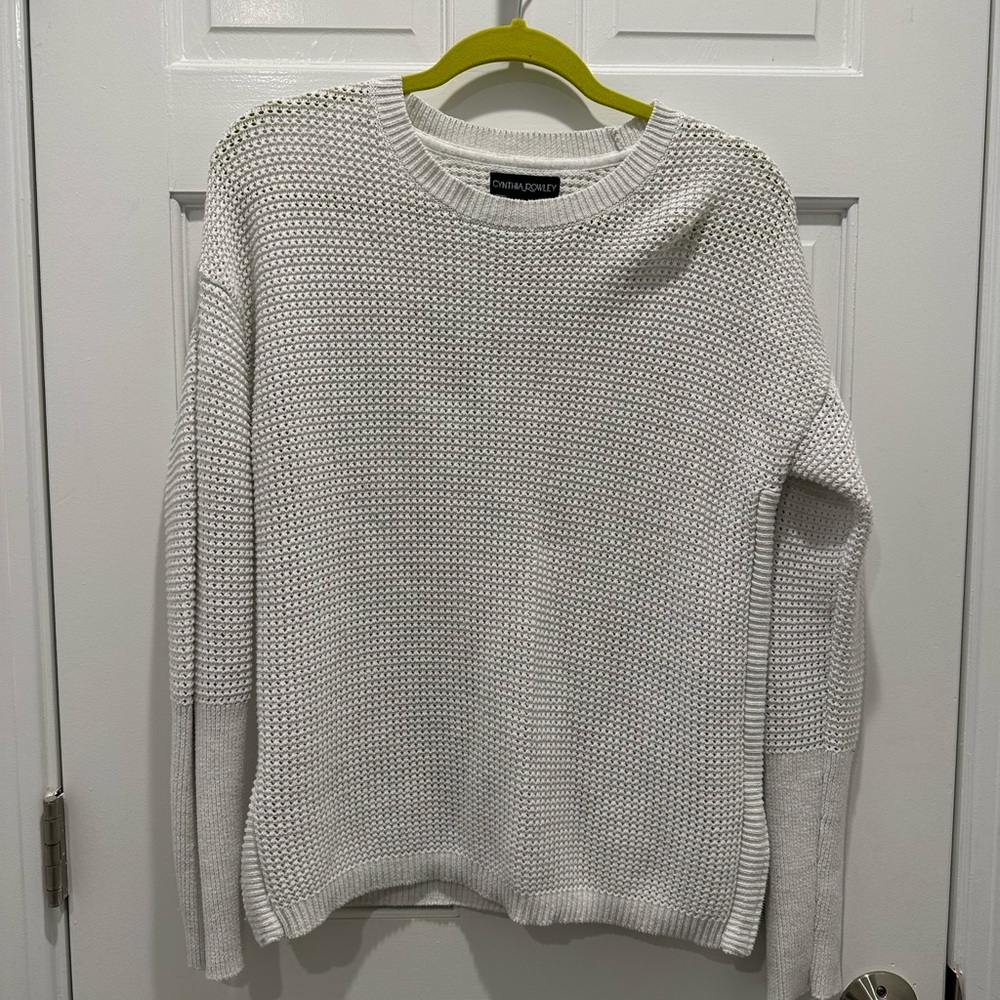 Cynthia Rowley open knit sweater
